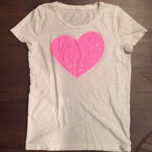 J. Crew Heart T-shirt